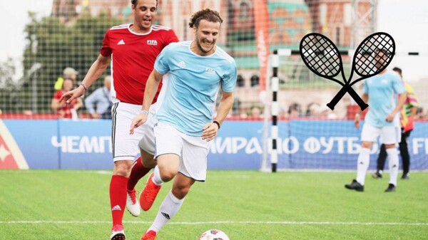 Diego Forlán Debuts as a Professional Tennis Player